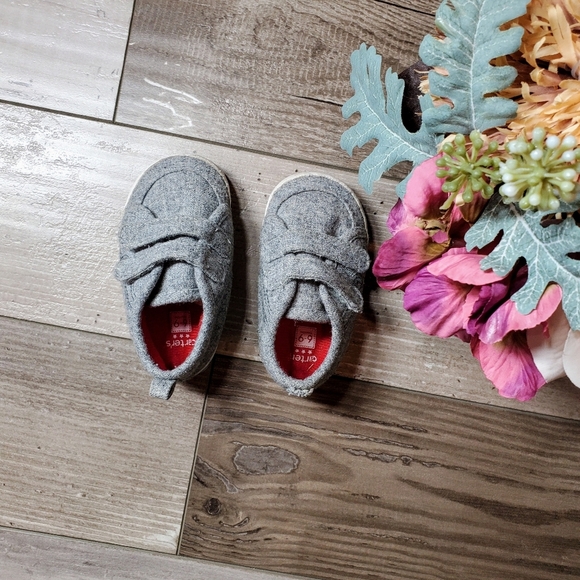 Carter's Baby Boy Size 6-9 Months Gray Multi-Strap Sneakers - Picture 6 of 11
